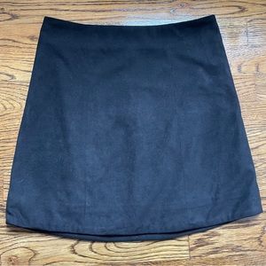 Forever 21 Faux Suede Black Skirt